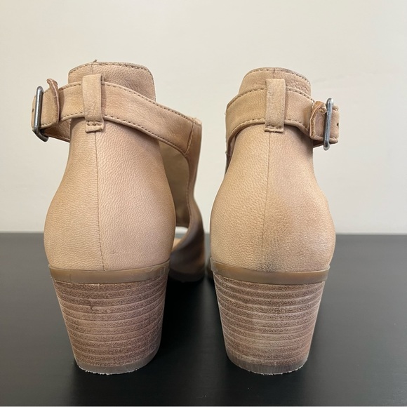 Lucky Brand Barimo Leather Peep Toe Ankle Fashion Heels - Picture 9 of 12